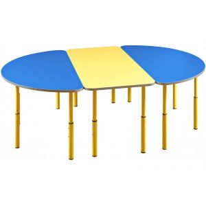 Стіл дитячий півколо регульований по висоті №1-3